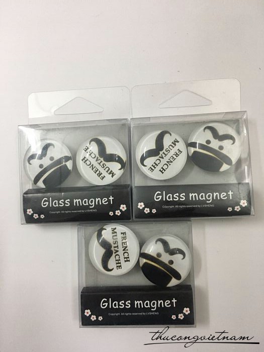 Con dấu Glass magnet hoa văn 9